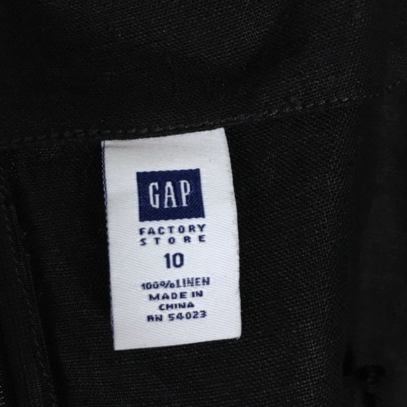 GAP 100% Linen Vintage Sun Dress Y2K Sleeveless Thin Straps Natural Fibers 10 - Picture 8 of 12